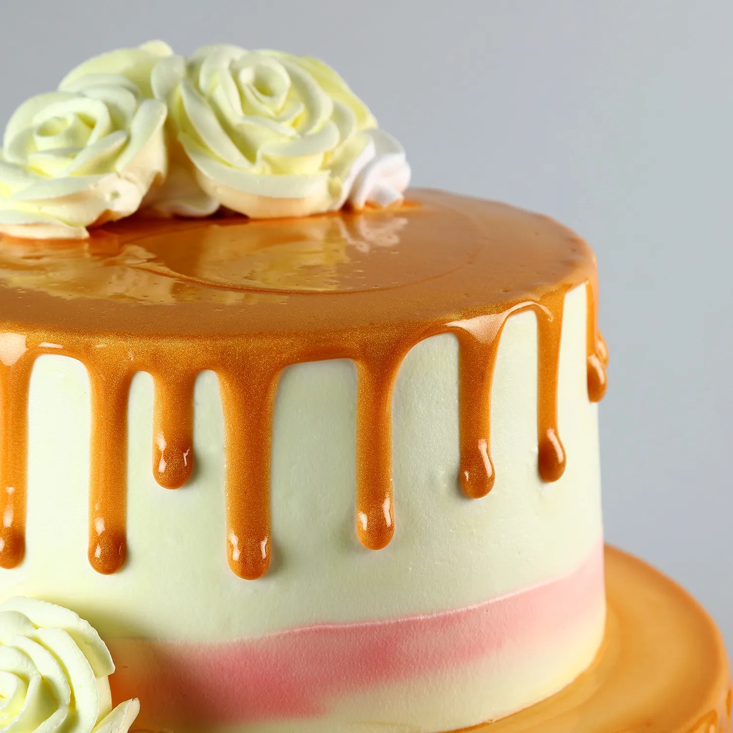 Dripping 2 Tier Butterscotch Cake- - Image 4