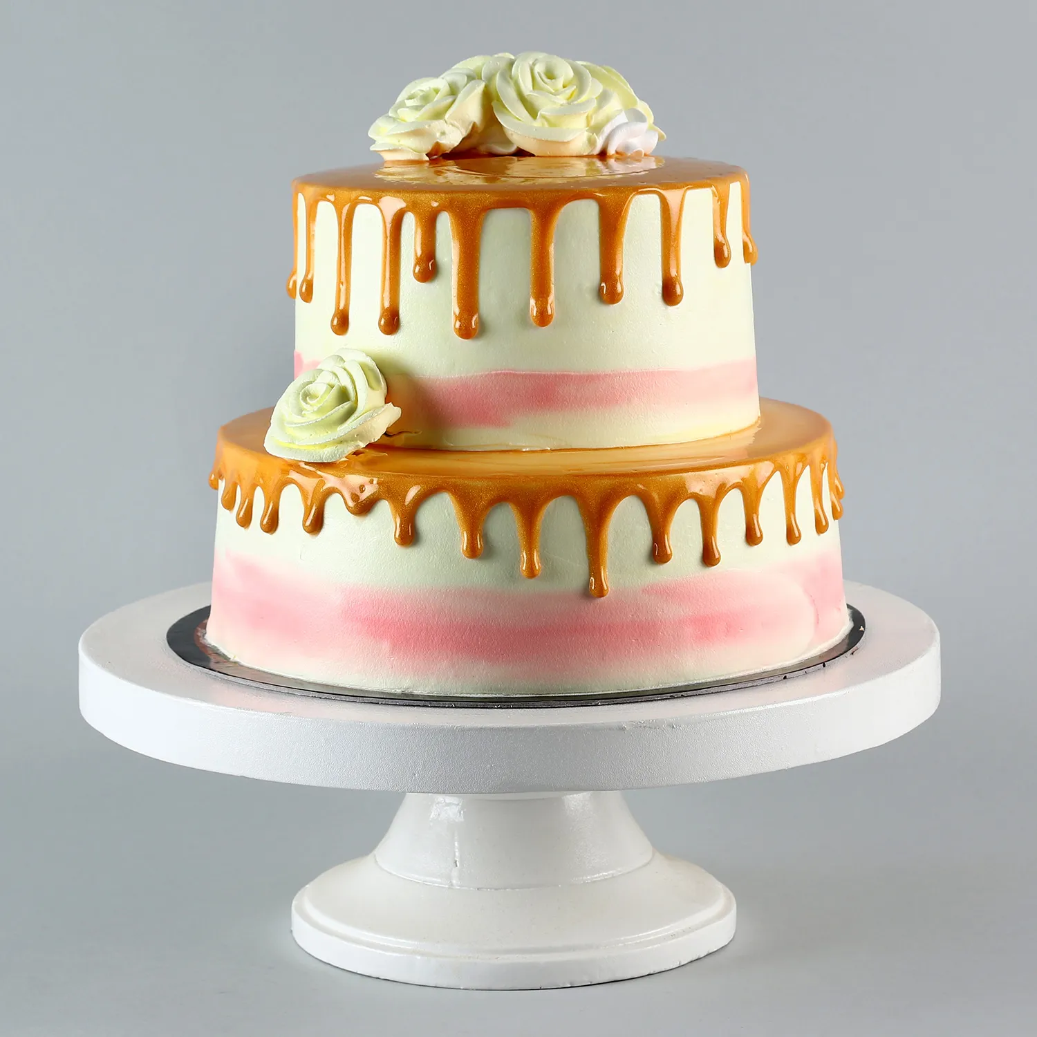 Dripping 2 Tier Butterscotch Cake- - Image 5
