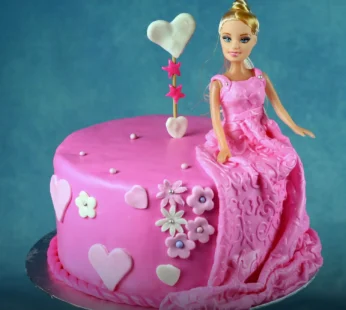 Princess Barbie Truffle Cake-