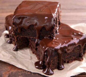 chocolate topping  Brownie